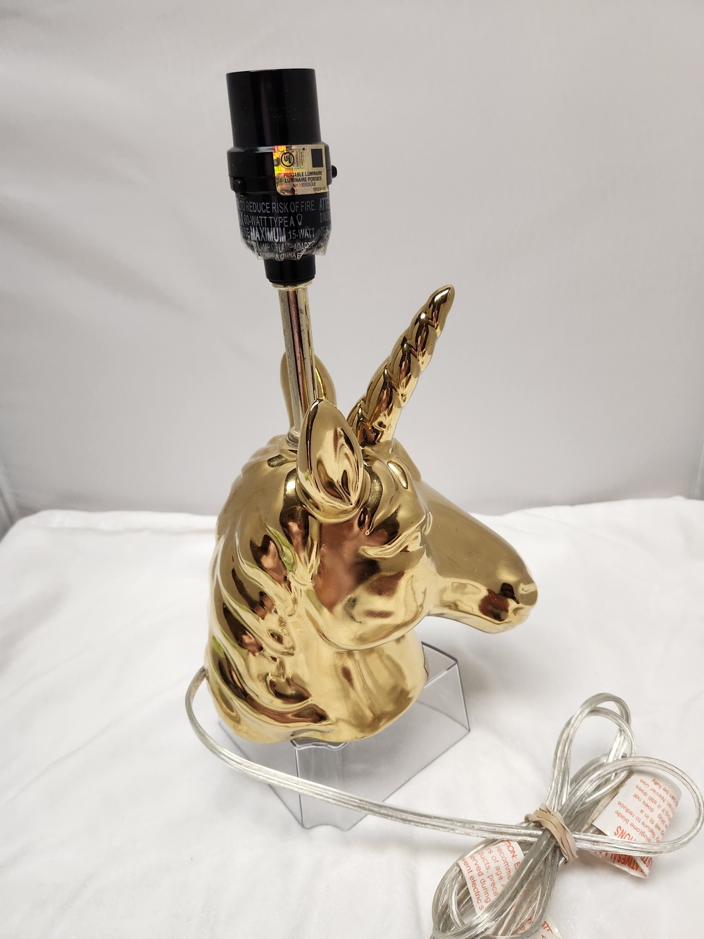 Decorative Gold Unicorn Lamp